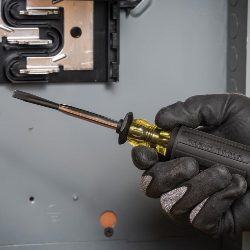 Klein Tools طقم مفكات براغي مشقوقة 85153K، 3/16 بوصة، 1/4 بوصة، رأس مسطح بشفرة مقسومة، عمل قبضة إيجابية، 2 قطعة - Image 5